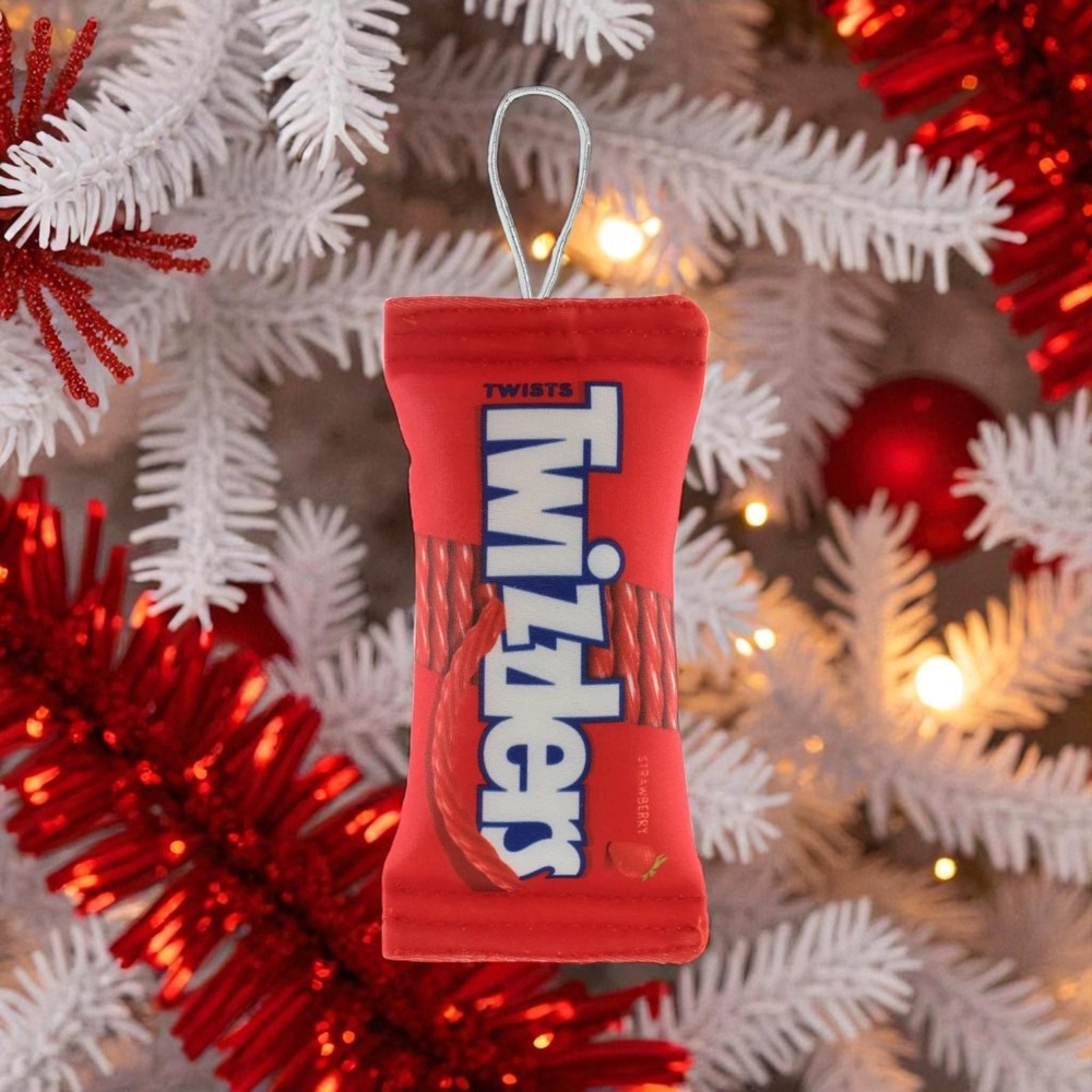 NEW, RUZ TWIZZLERS Candy PLUSH CHRISTMAS Ornament